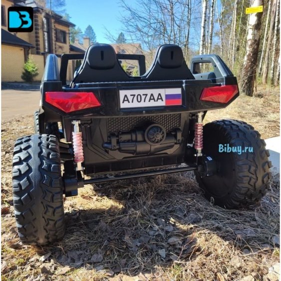 Багги A707AA LUX 4WD черный карбон, 16 км/ч, пульт ДУ