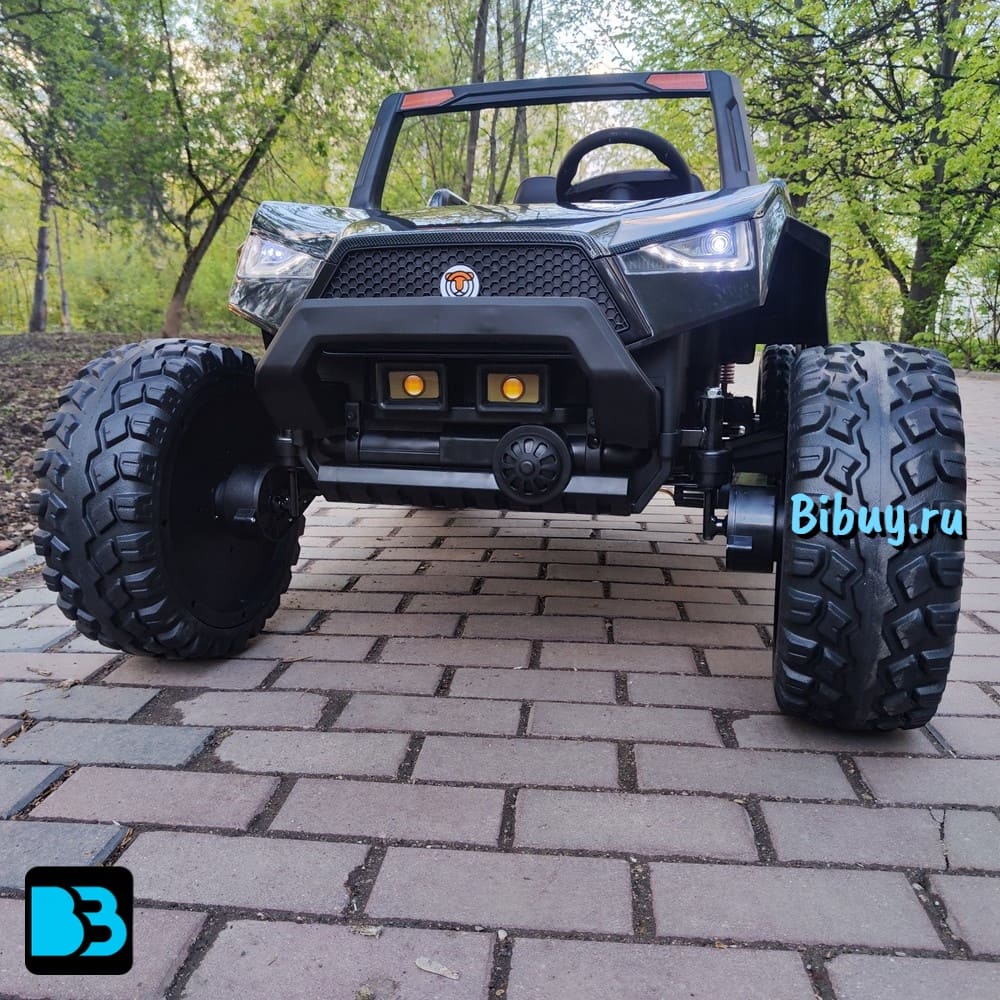 Багги A707AA LUX 4WD черный карбон, 16 км/ч, пульт ДУ