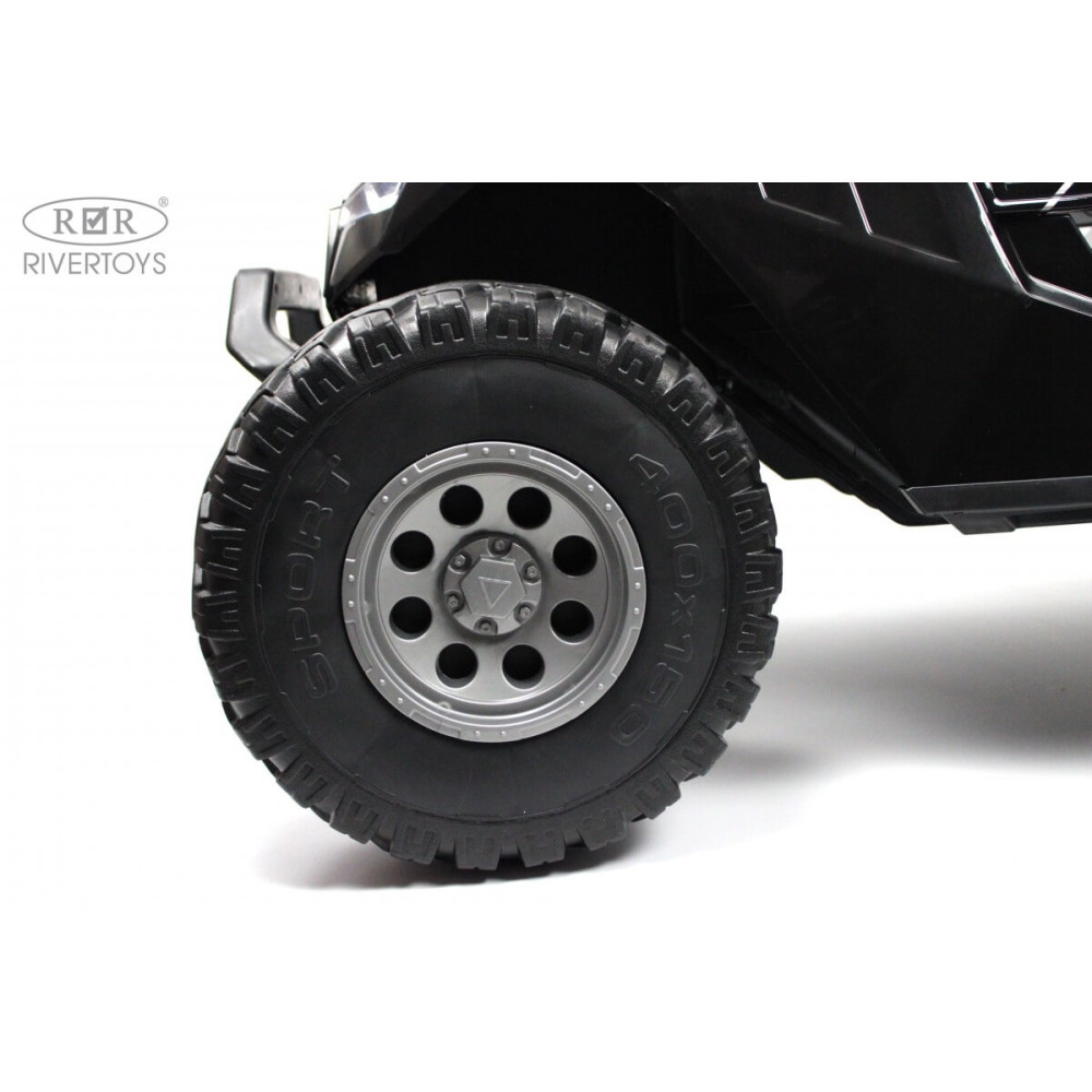 Электромобиль A707AA LUX 4WD черный Spider