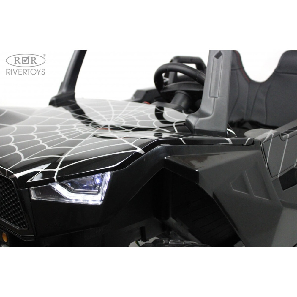 Электромобиль A707AA LUX 4WD черный Spider