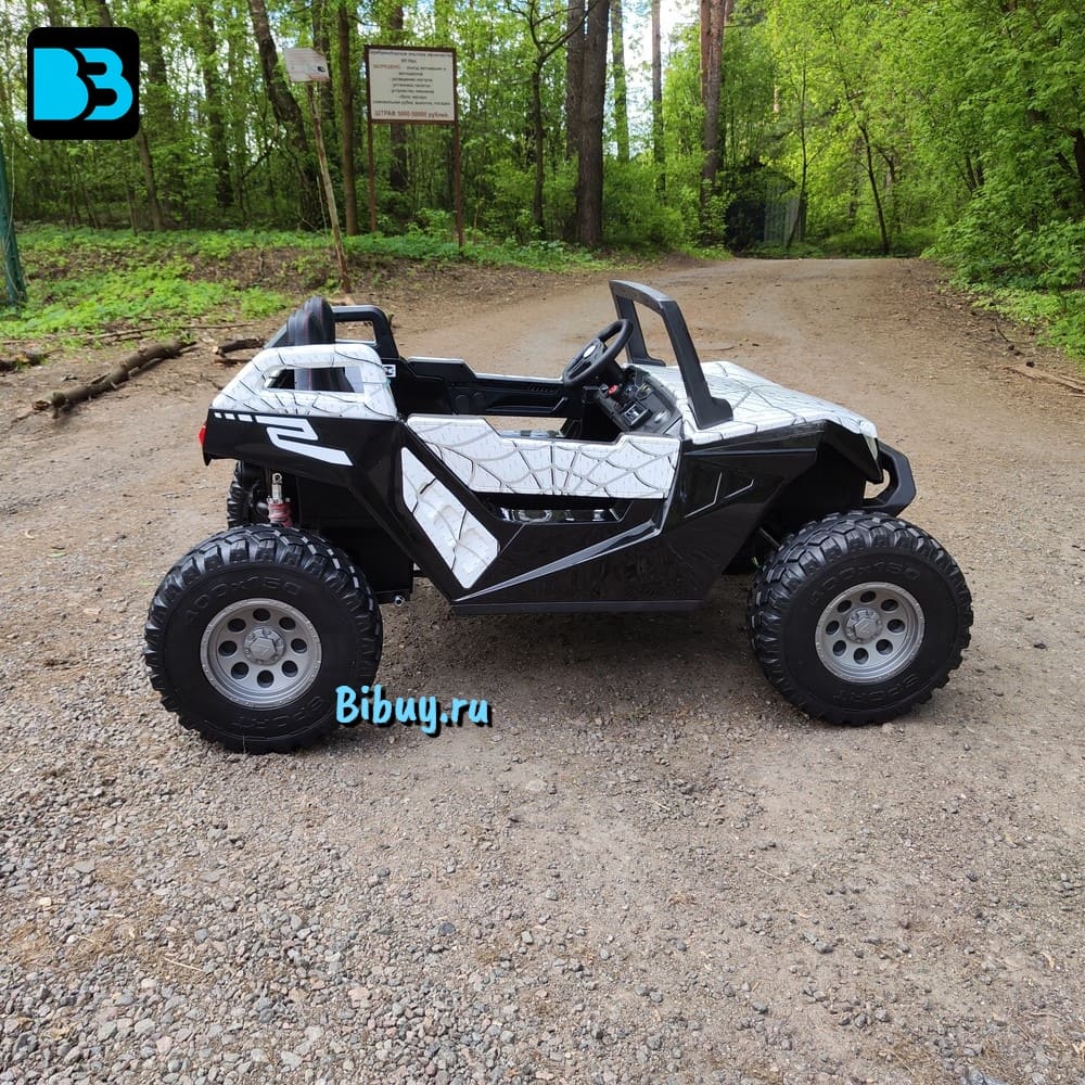 Детский электромобиль A707AA LUX 4WD белый Spider