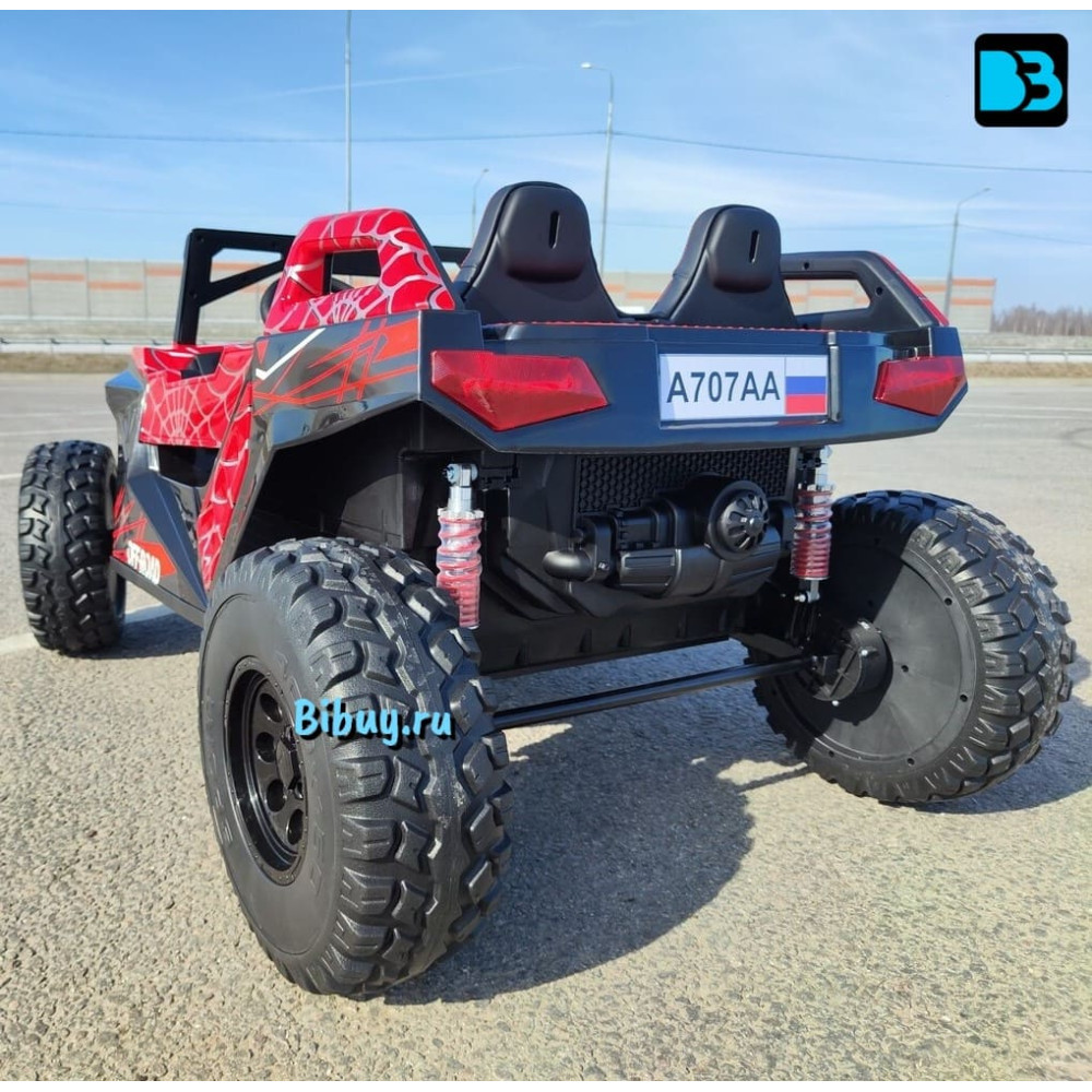Детский багги А707АА (Рестайлинг) LUX NEW 4WD красный спайдер
