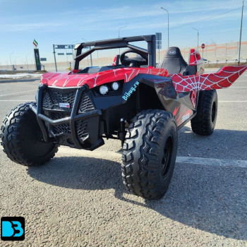Детский багги А707АА (Рестайлинг) LUX NEW 4WD красный спайдер