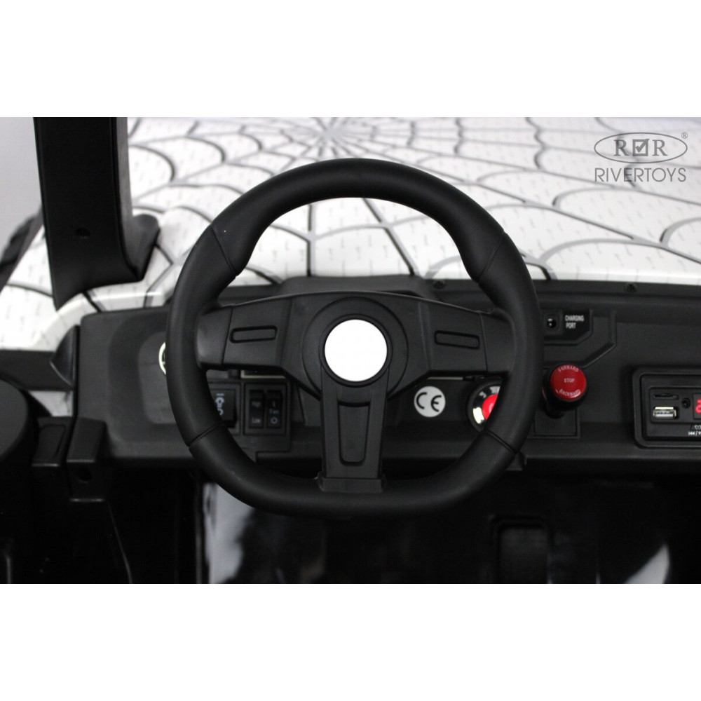 Детский электромобиль Buggy A707АА белый спайдер