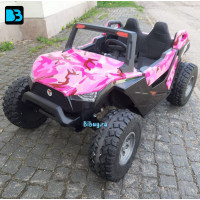 Детская машина багги A707AA LUX 4WD розовый камуфляж