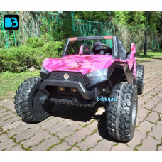Детский электромобиль Buggy A707АА розовый камуфляж 4WD