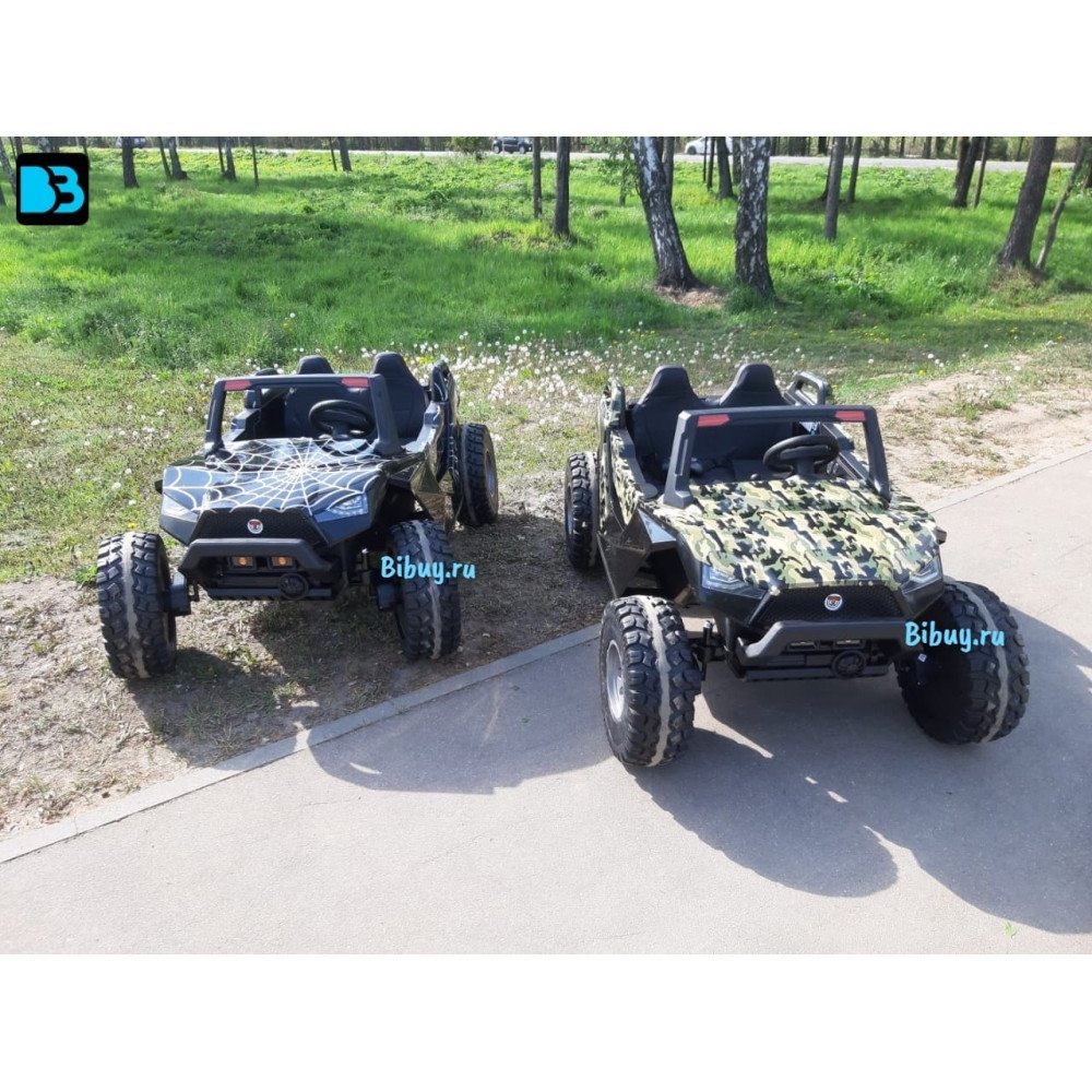 Детский Багги A707АА зеленый камуфляж, полный привод