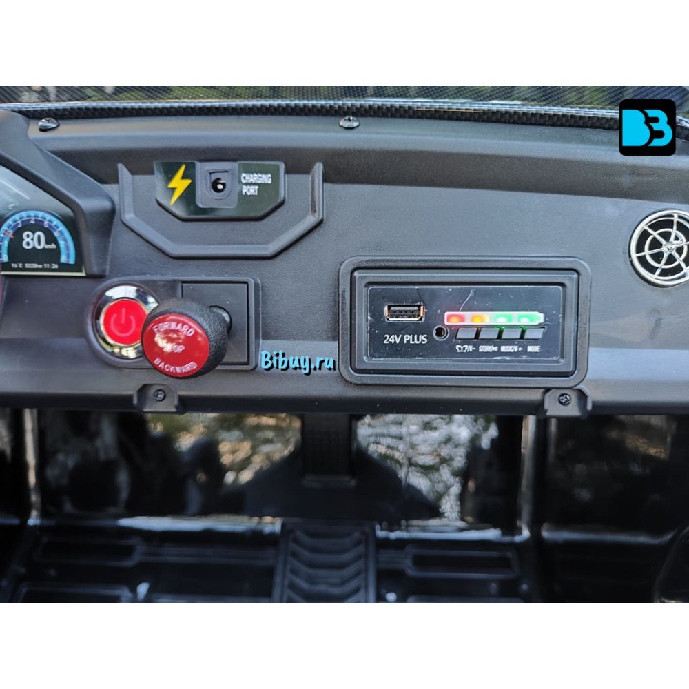 Багги A707AA LUX 4WD черный карбон, 16 км/ч, пульт ДУ