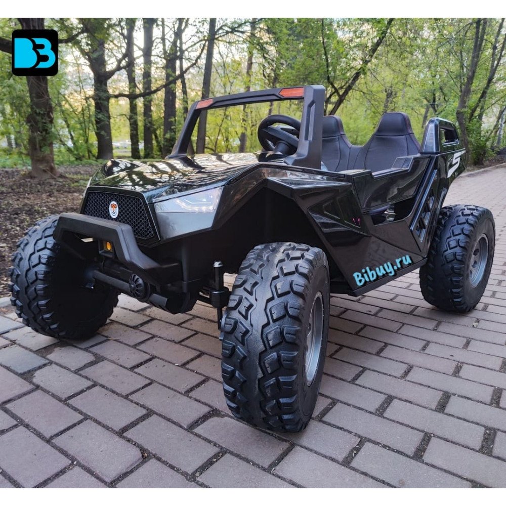 Багги A707AA LUX 4WD черный карбон, 16 км/ч, пульт ДУ