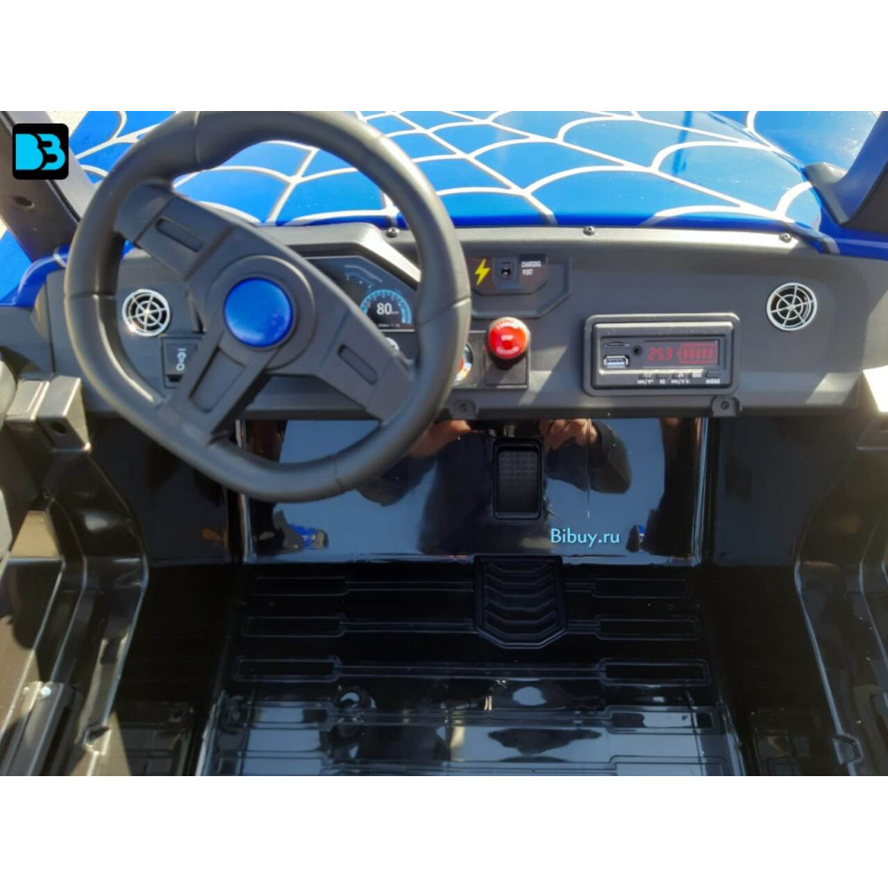 Детский электромобиль A707AA 4WD синий Spider полноприводный, с пультом