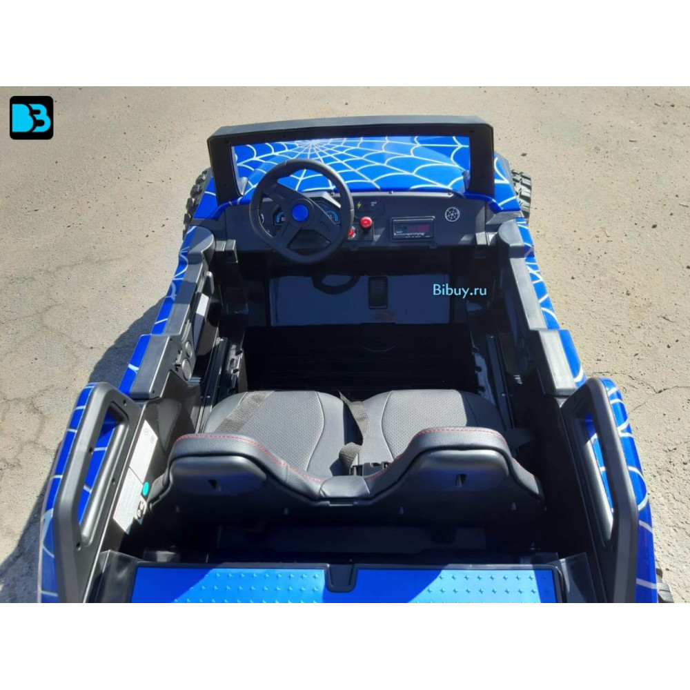 Детский электромобиль A707AA 4WD синий Spider полноприводный, с пультом