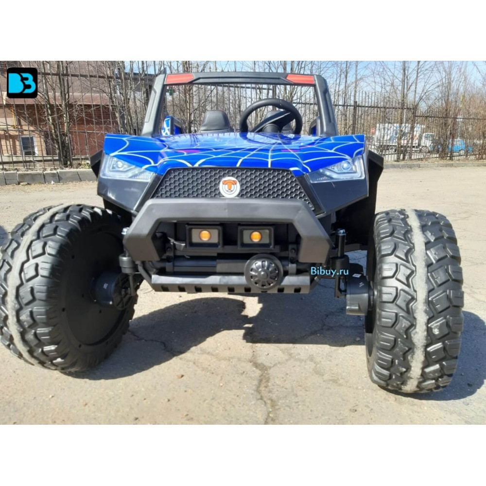 Детский электромобиль A707AA 4WD синий Spider полноприводный, с пультом