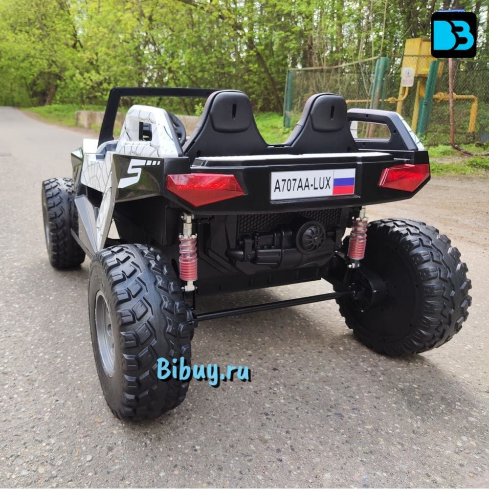 Детский электромобиль A707AA LUX 4WD белый Spider