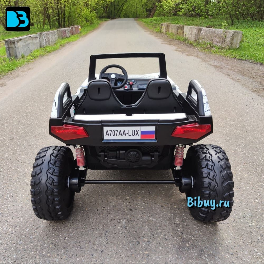Детский электромобиль A707AA LUX 4WD белый Spider