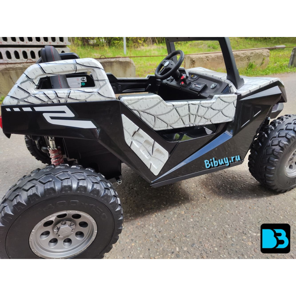 Детский электромобиль A707AA LUX 4WD белый Spider