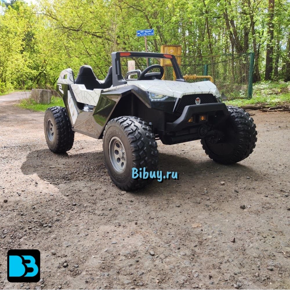 Детский электромобиль A707AA LUX 4WD белый Spider