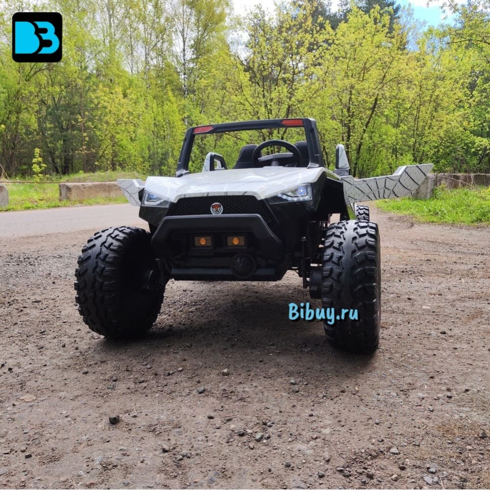 Детский электромобиль A707AA LUX 4WD белый Spider