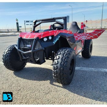Детский багги А707АА (Рестайлинг) LUX NEW 4WD красный спайдер