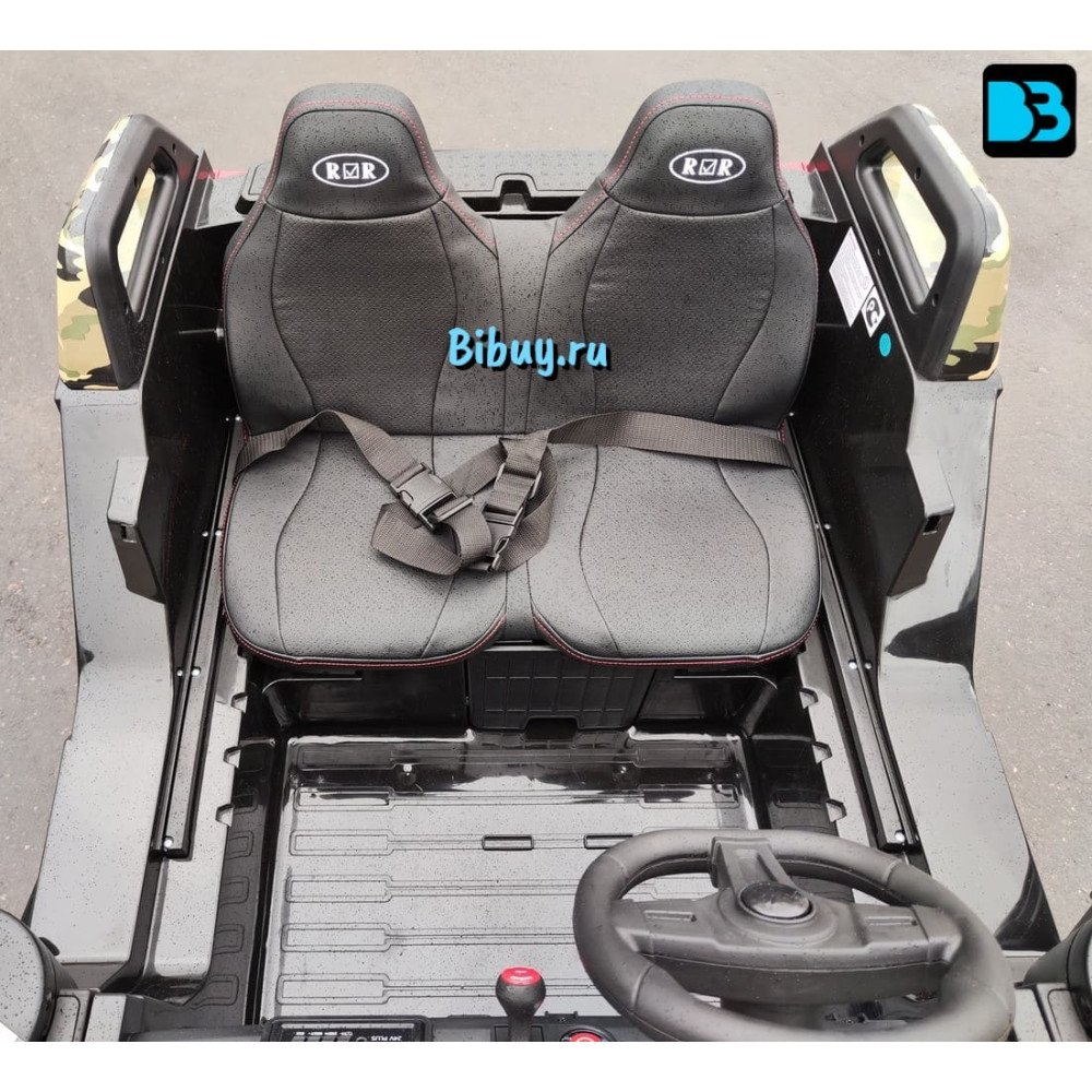 Электромобиль A707AA LUX NEW 4WD зеленый камуфляж, Рестайлинг