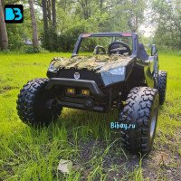 Детский электромобиль A707AA LUX 4WD зеленый камуфляж 