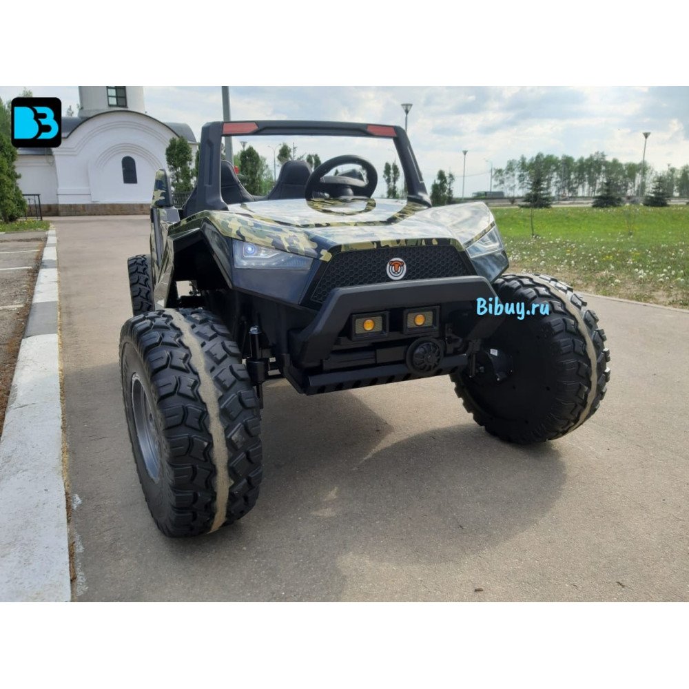 Детский Багги A707АА зеленый камуфляж, полный привод