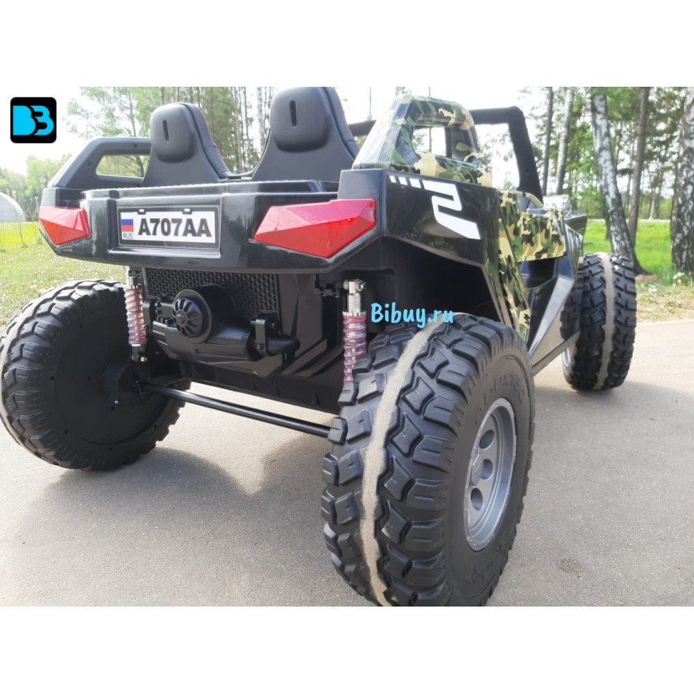 Детский Багги A707АА зеленый камуфляж, полный привод