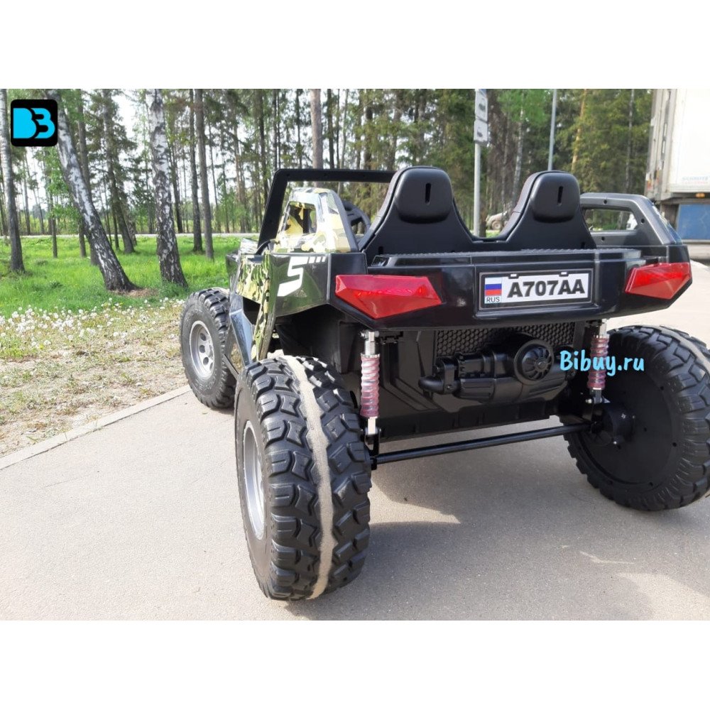 Детский Багги A707АА зеленый камуфляж, полный привод