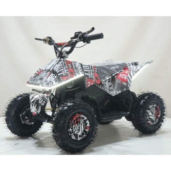 Детский квадроцикл ATV-2E 36V1000W Мульти черный (Scull 8)