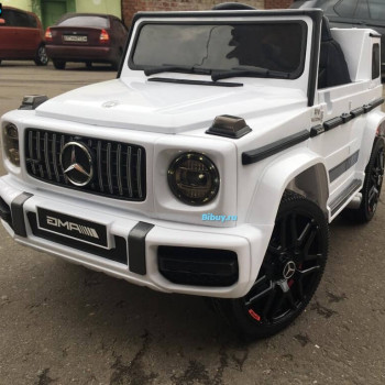 Детская машина Mercedes-Benz G63 AMG 12V с высокой дверью - BBH-0002H-WHITE