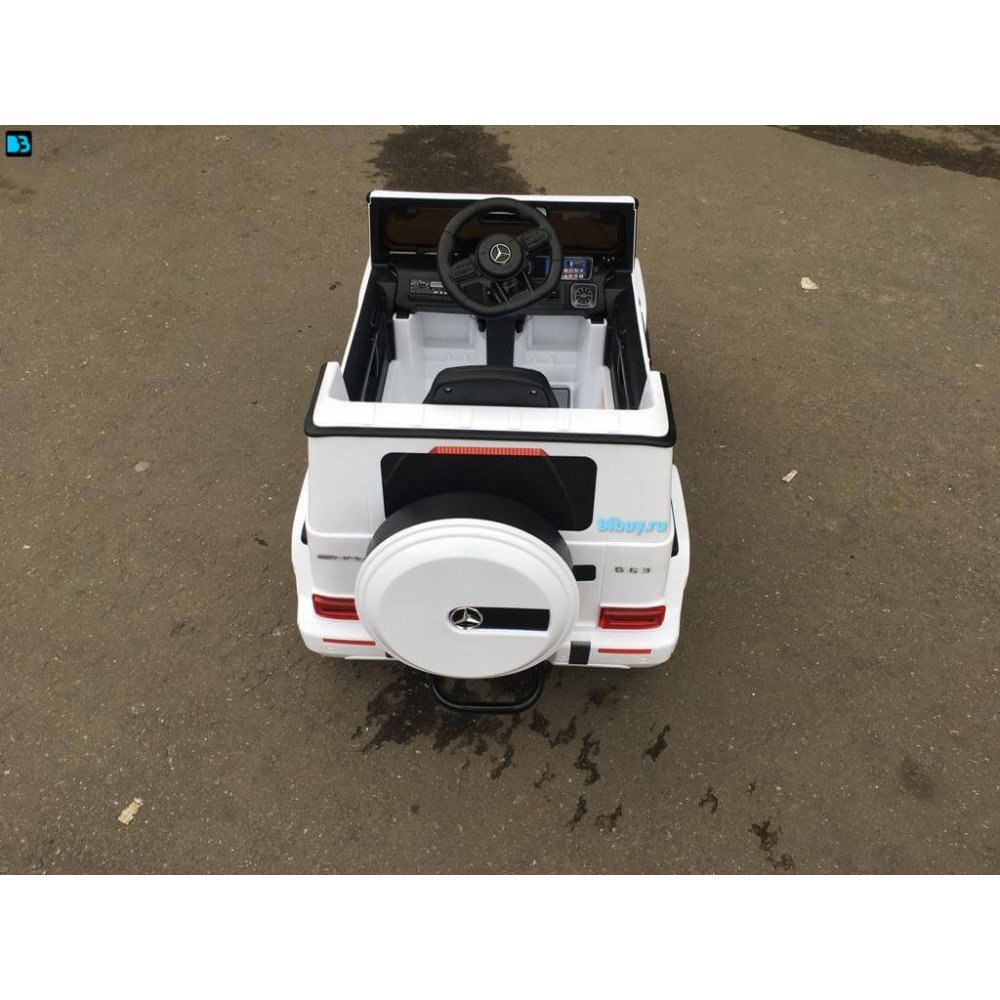 Детская машина Mercedes-Benz G63 AMG 12V с высокой дверью - BBH-0002H-WHITE