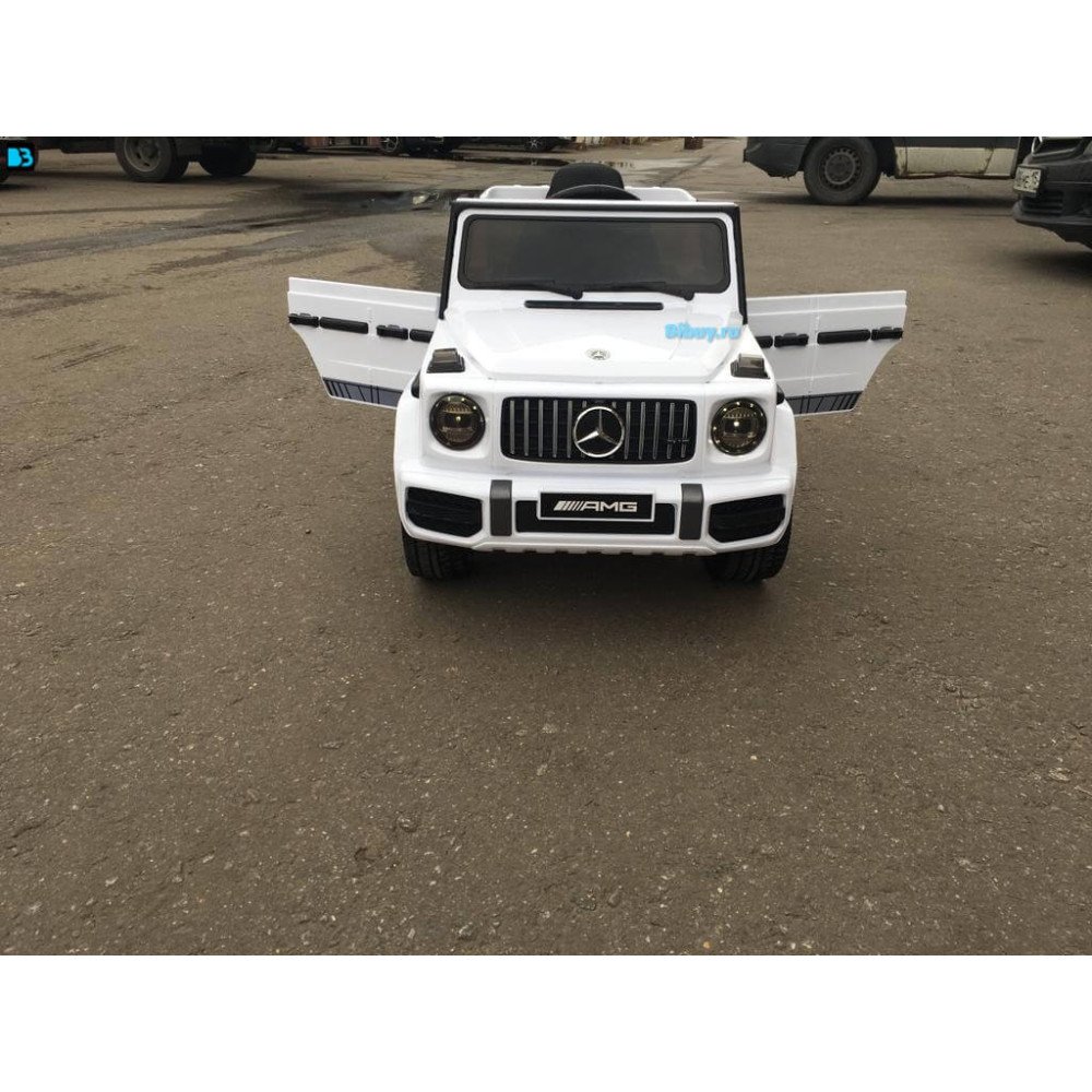 Детская машина Mercedes-Benz G63 AMG 12V с высокой дверью - BBH-0002H-WHITE