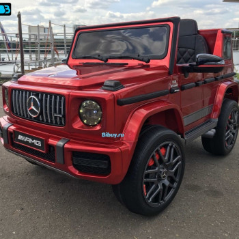 Детская машина Mercedes Benz G 63 Big BBH-0003 (Бордо краска) на резиновых колесах, с пультом