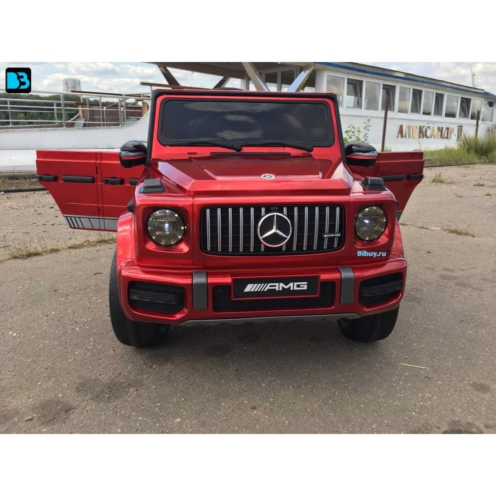 Детская машина Mercedes Benz G 63 Big BBH-0003 (Бордо краска) на резиновых колесах, с пультом