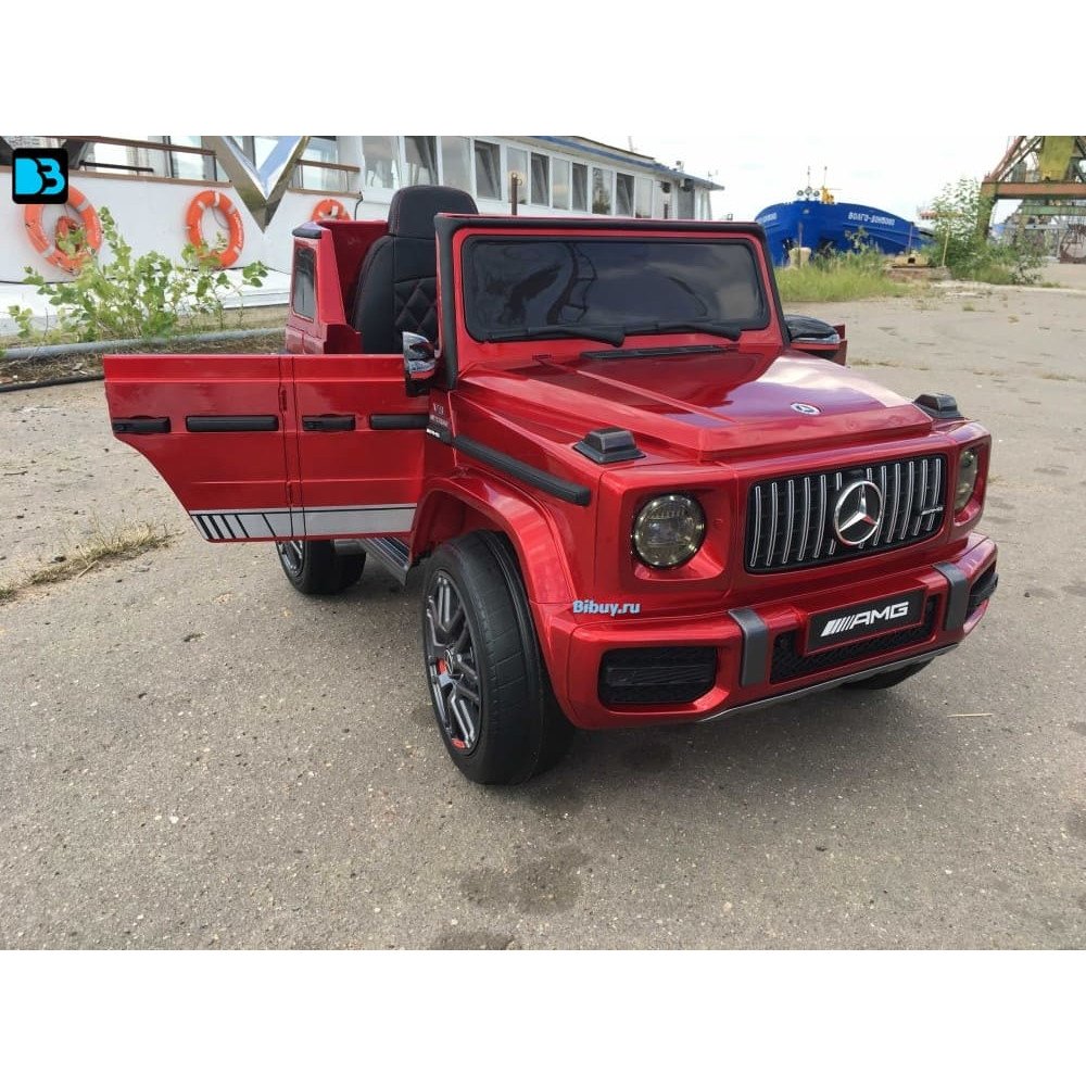 Детская машина Mercedes Benz G 63 Big BBH-0003 (Бордо краска) на резиновых колесах, с пультом