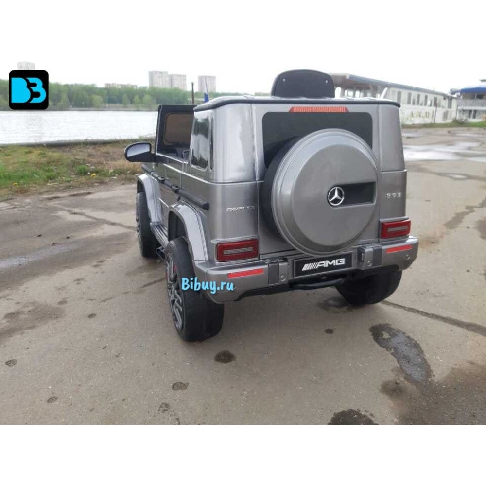 Детский электромобиль Mercedes Benz G 63 Big BBH-0003 (Серебряный, краска)