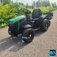 Электромобиль трактор Bettyma с прицепом BDM0925-GREEN