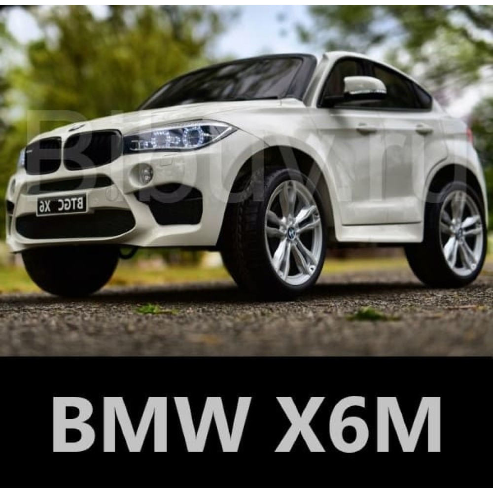 Детский электромобиль BMW X6M Белый в Москве с доставкой по России!