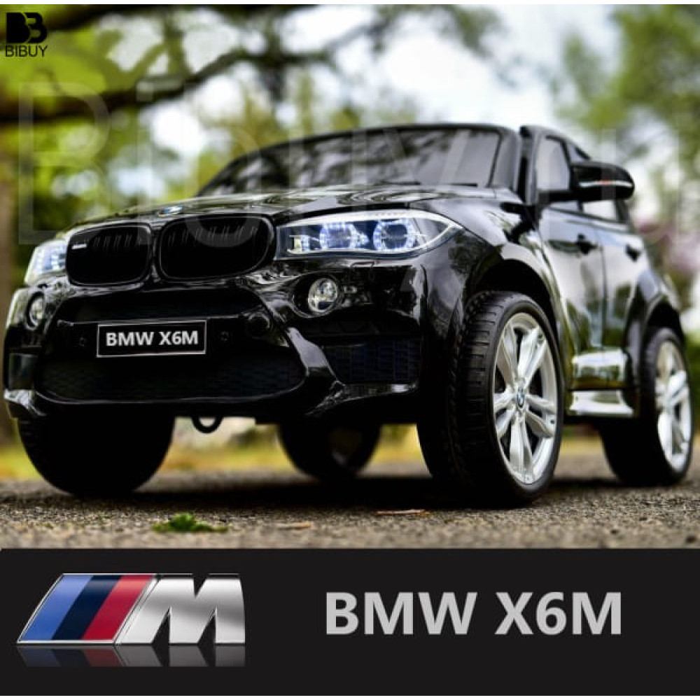 Детский электромобиль BMW X6M (JJ2168) черный (RiverToys)