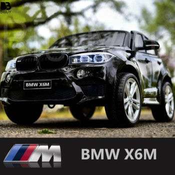 Детский электромобиль BMW X6M (JJ2168) черный (RiverToys)