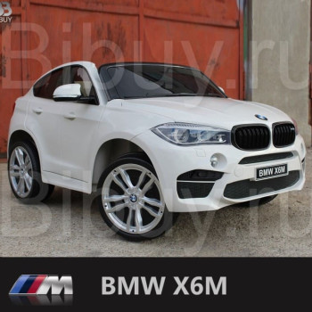 Детский электромобиль BMW X6M White 12V - JJ2168-W