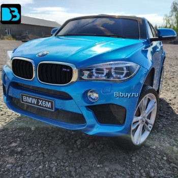 Электромобиль BMW X6M mini Синий краска с пультом