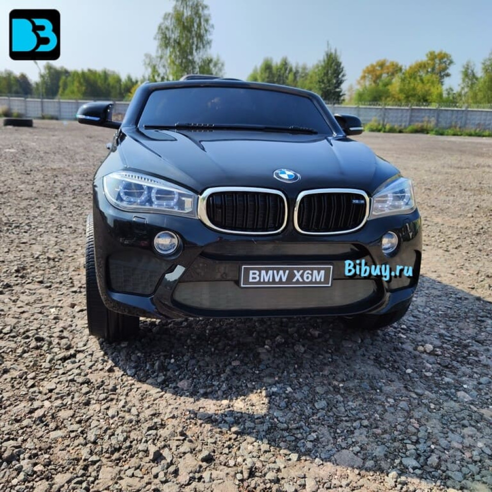 Детская машина BMW X6M mini, черная