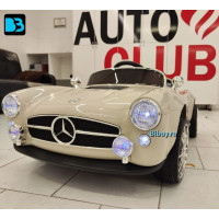 Детский ретро электромобиль Mercedes C555MC белый