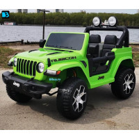 Детский электромобиль джип Jeep Rubicon DK-JWR555 Зеленый