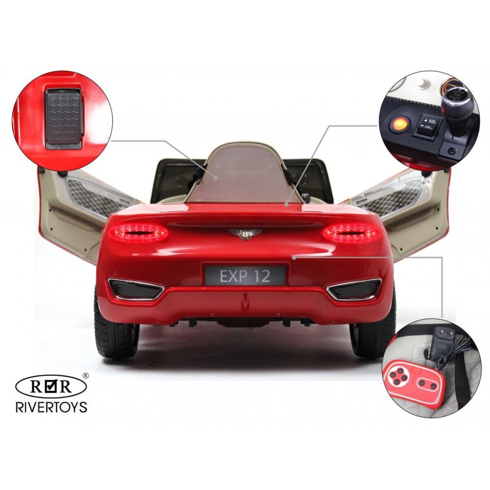 Детский электромобиль Bentley EXP12 (JE1166) красный