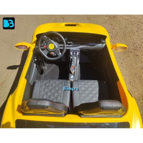 Электромобиль Ferrari F111FF желтый