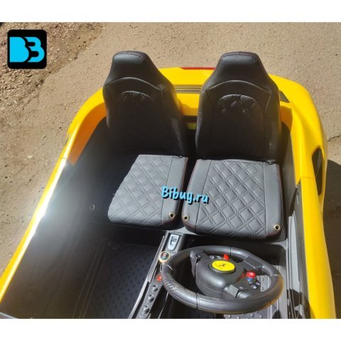 Электромобиль Ferrari F111FF желтый