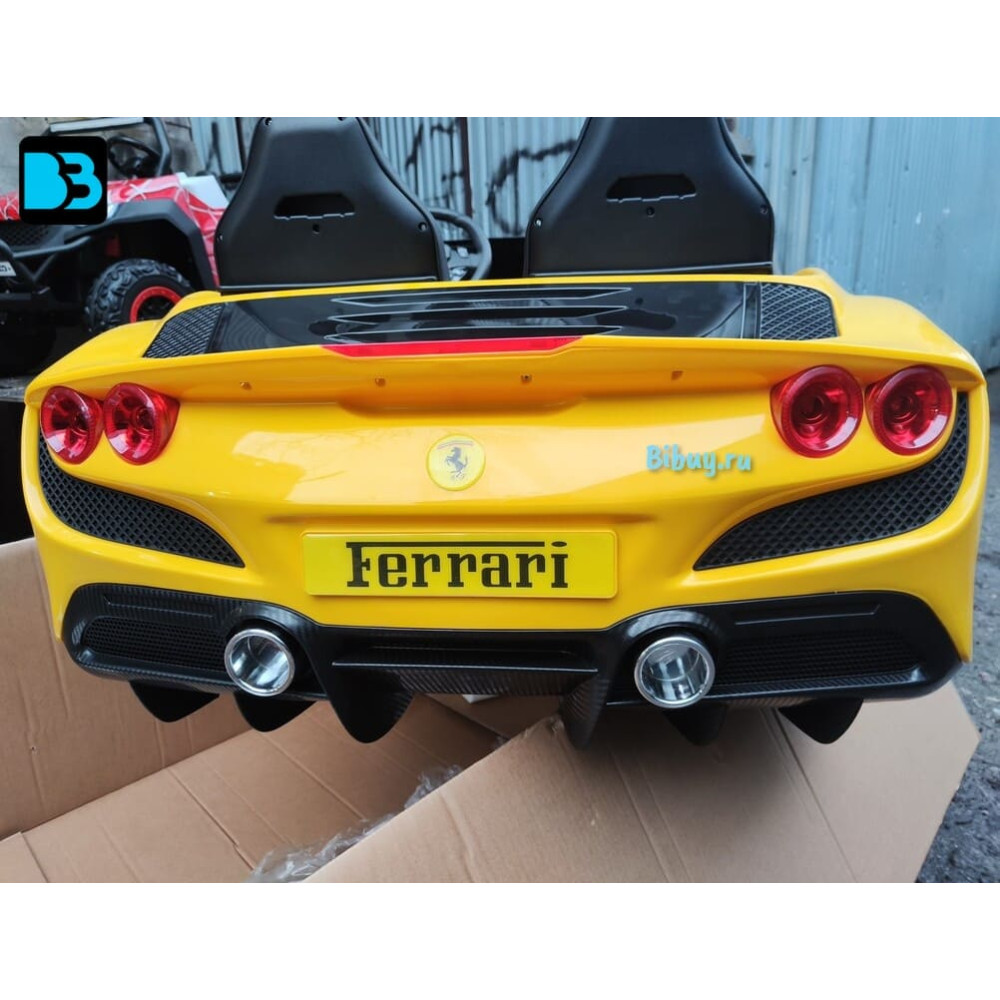 Электромобиль Ferrari F111FF желтый