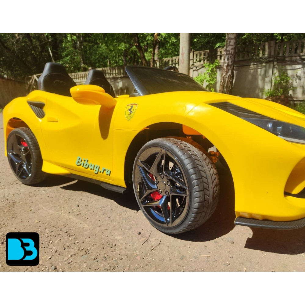 Электромобиль Ferrari F111FF желтый