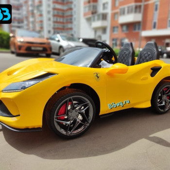 Электромобиль Ferrari F111FF желтый